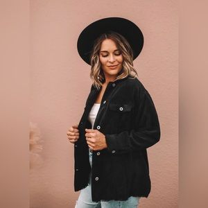 Black Corduroy Shacket To Take Home
